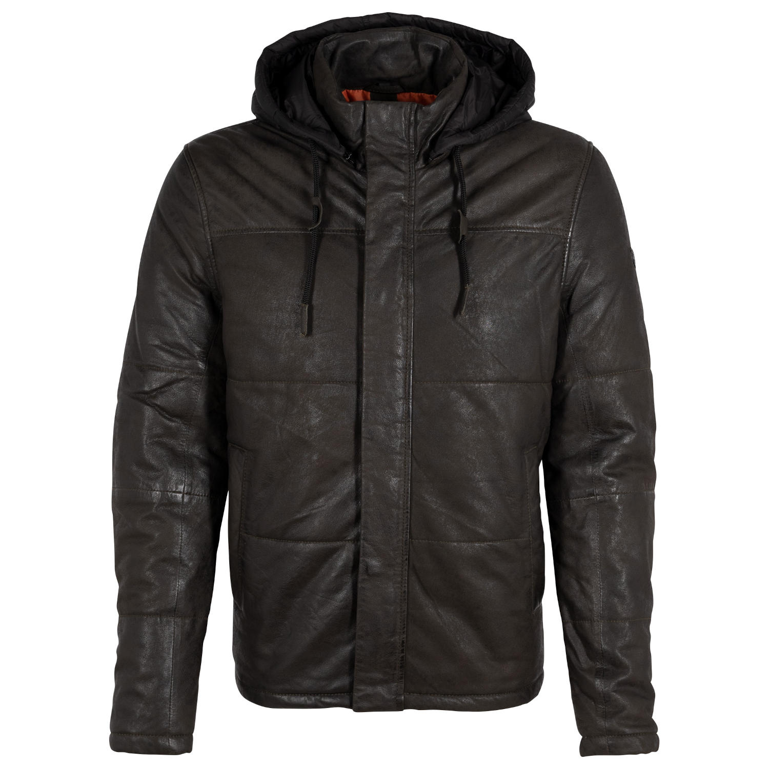 Geaca de Iarna din Piele Barbati Gipsy Olive Inchis GMDule – IMBRACAMINTE