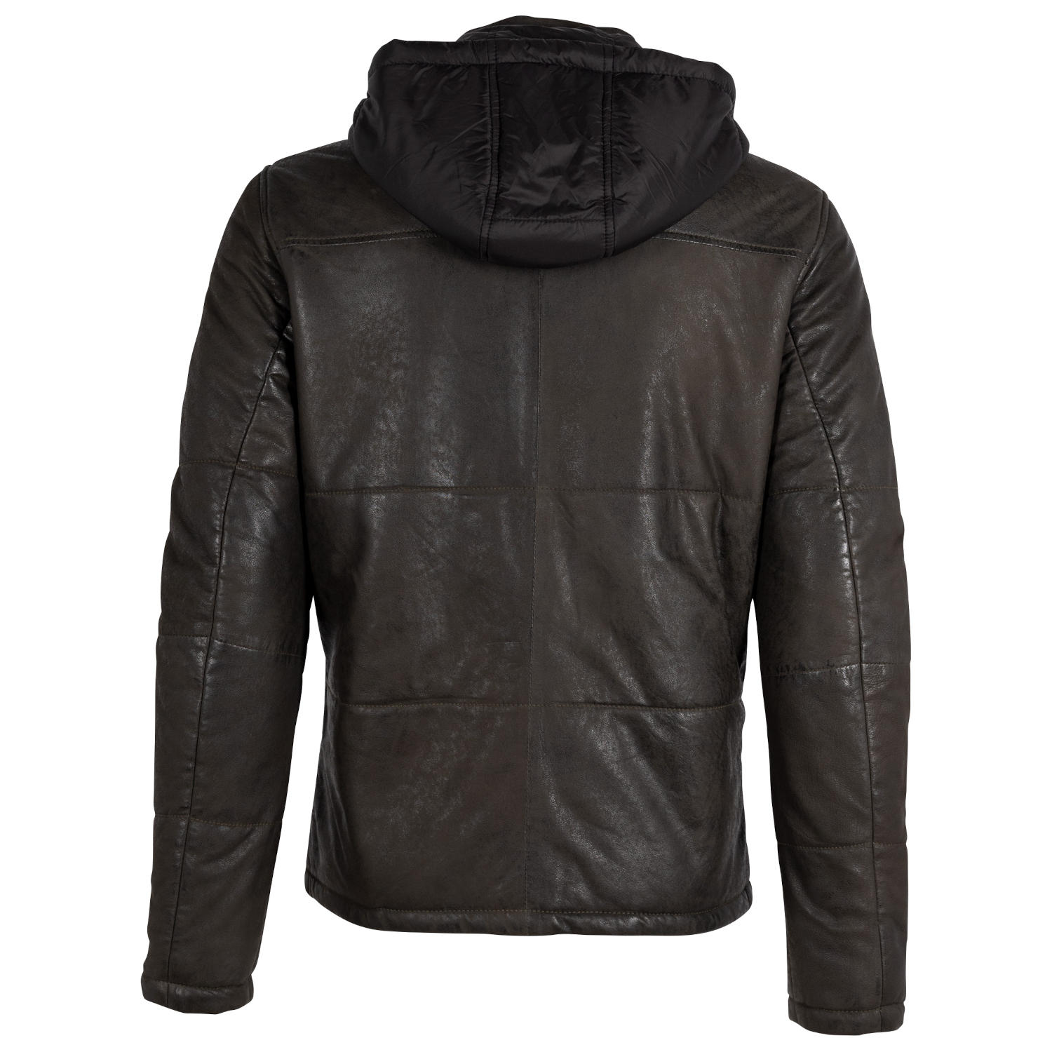 Geaca de Iarna din Piele Barbati Gipsy Olive Inchis GMDule – IMBRACAMINTE