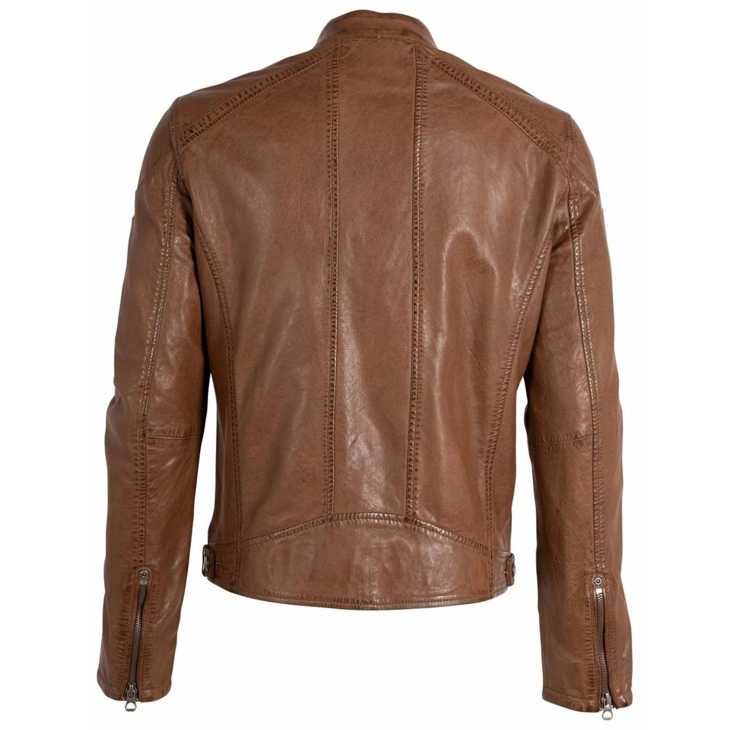 Geaca de Piele Barbati Gipsy Coniac GMDuuk LAGAV – IMBRACAMINTE