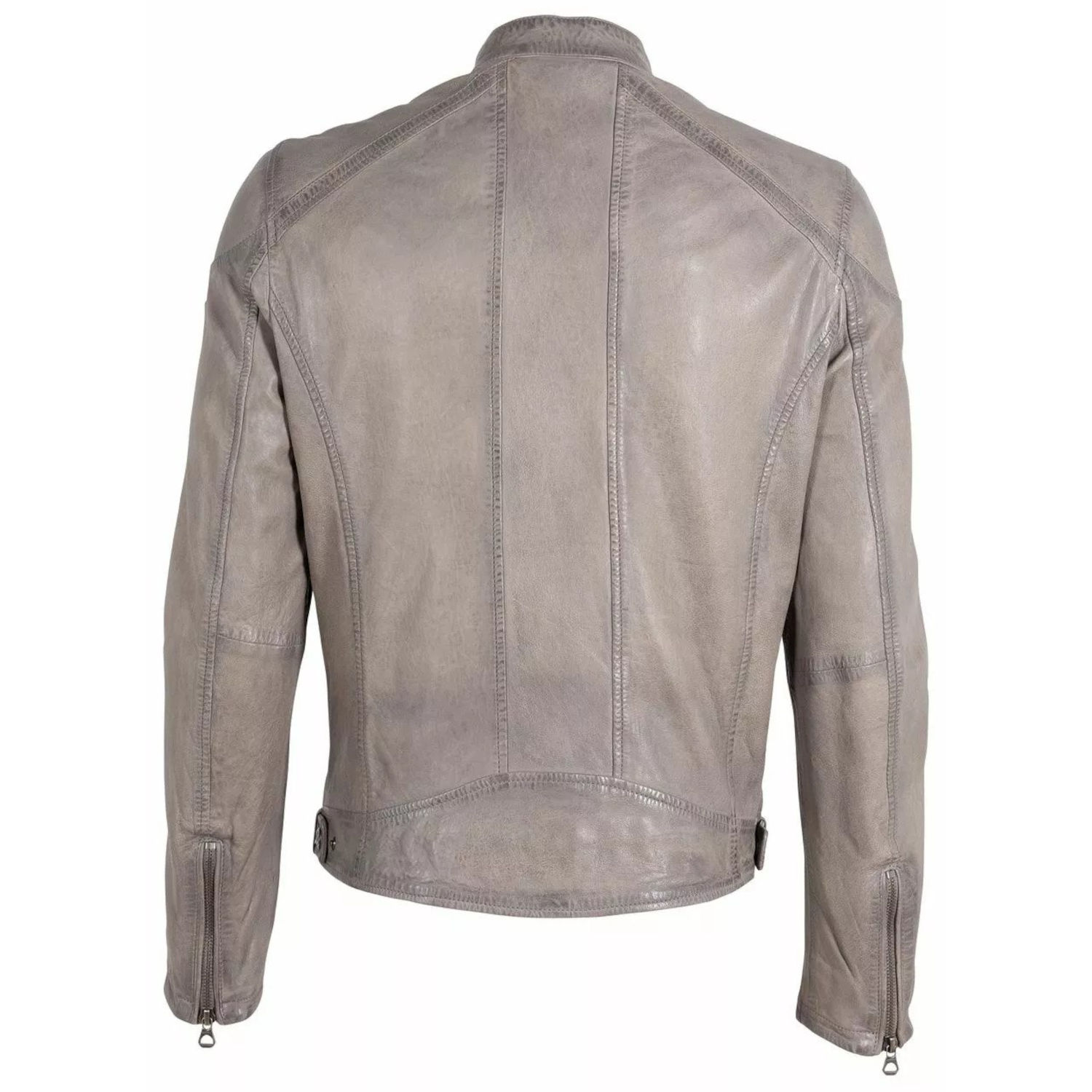 Geaca de Piele Barbati Gipsy Gri GMDuuk – IMBRACAMINTE