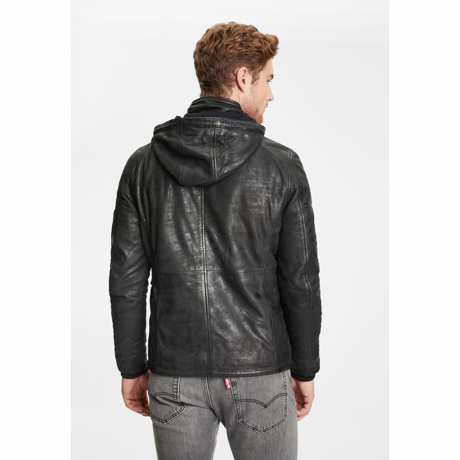 Geaca de Iarna din Piele Barbati Gipsy Neagra GMElyas – IMBRACAMINTE Geaca de Iarna din Piele Barbati Gipsy Neagra GMElyas – IMBRACAMINTE