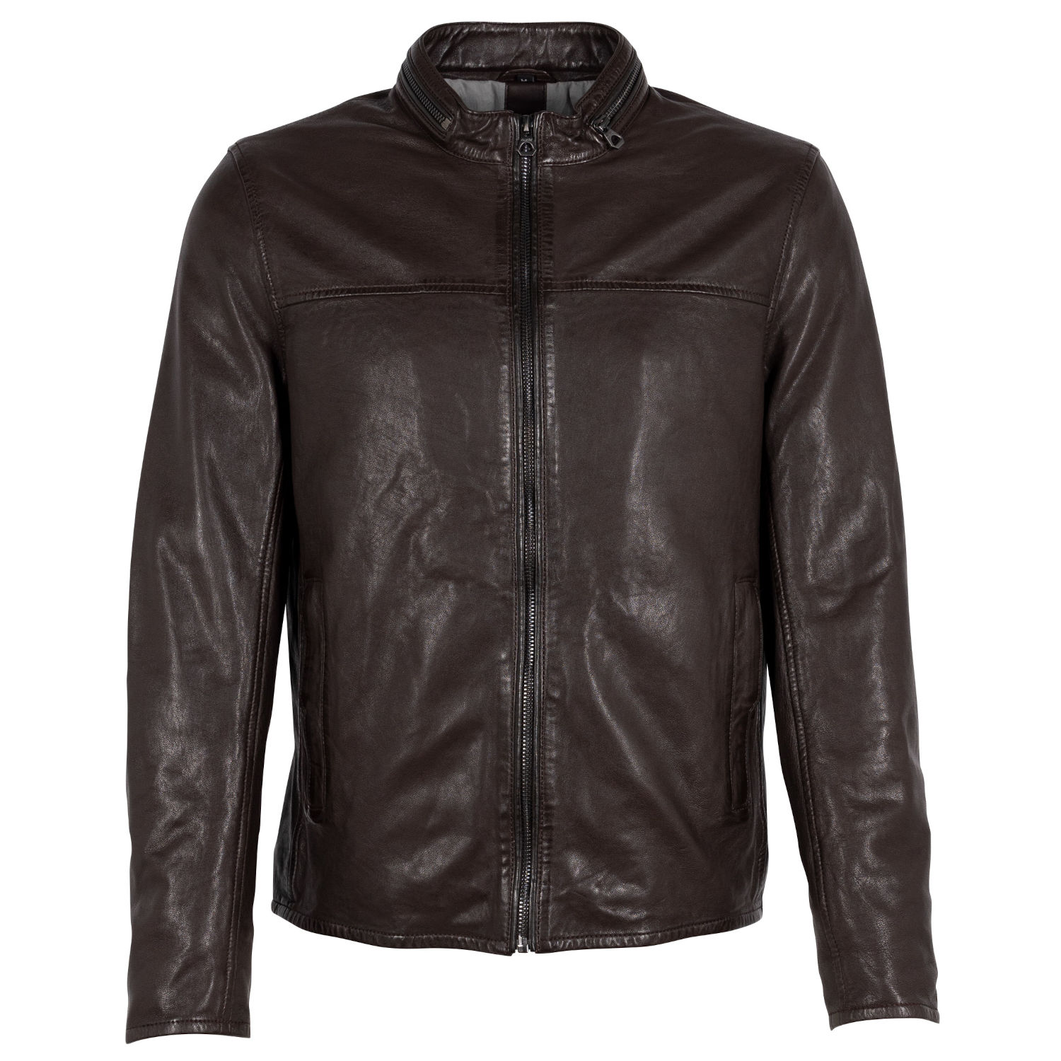 Geaca de Piele Barbati Gipsy Maro Inchis GMEndro – Black Friday