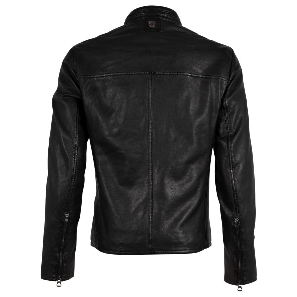 Geaca de Piele Barbati Gipsy Neagra GMEndro – Black Friday — fotografia 2