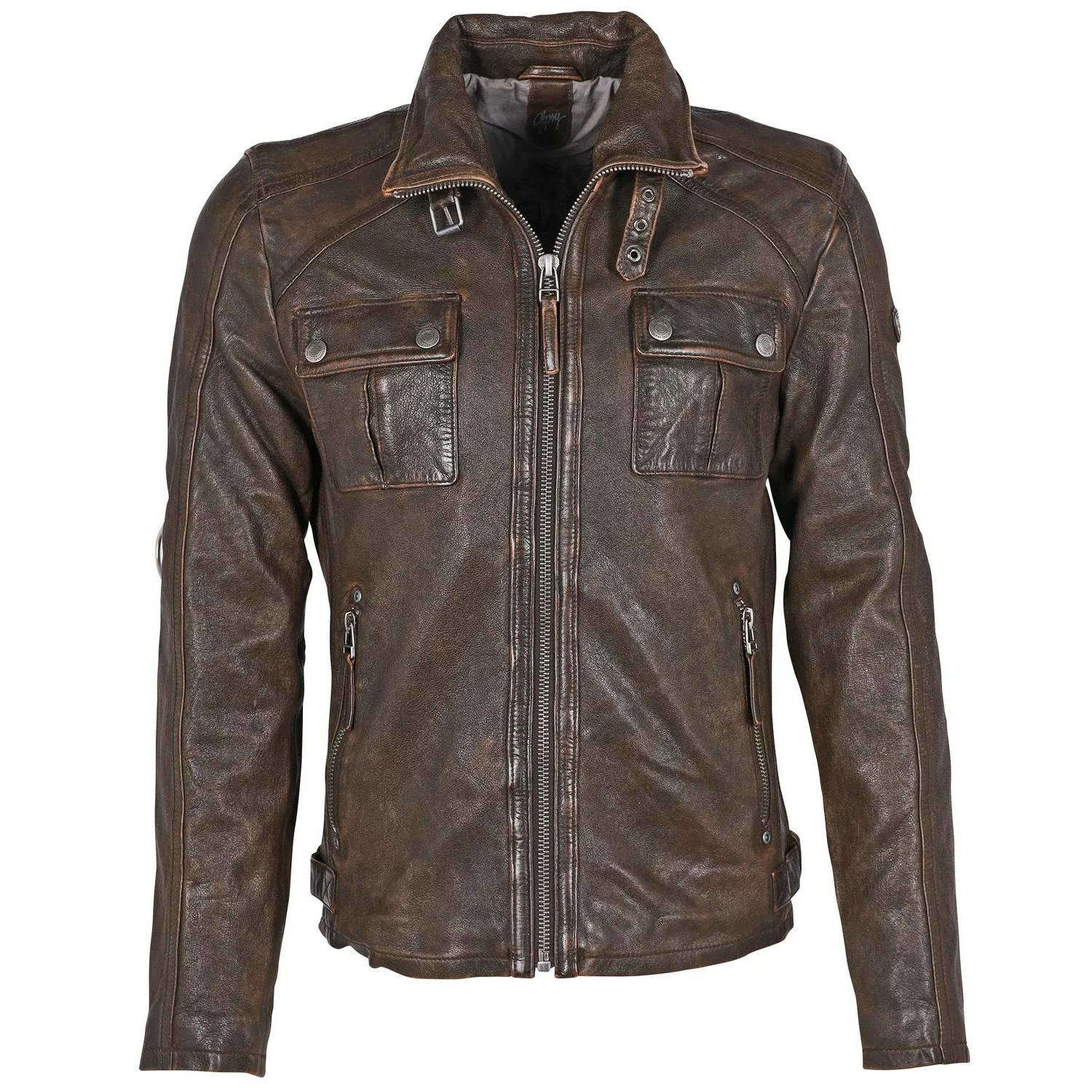 Geaca de Piele Barbati Gipsy Maro Vintage GMFendro SF LANTV – IMBRACAMINTE