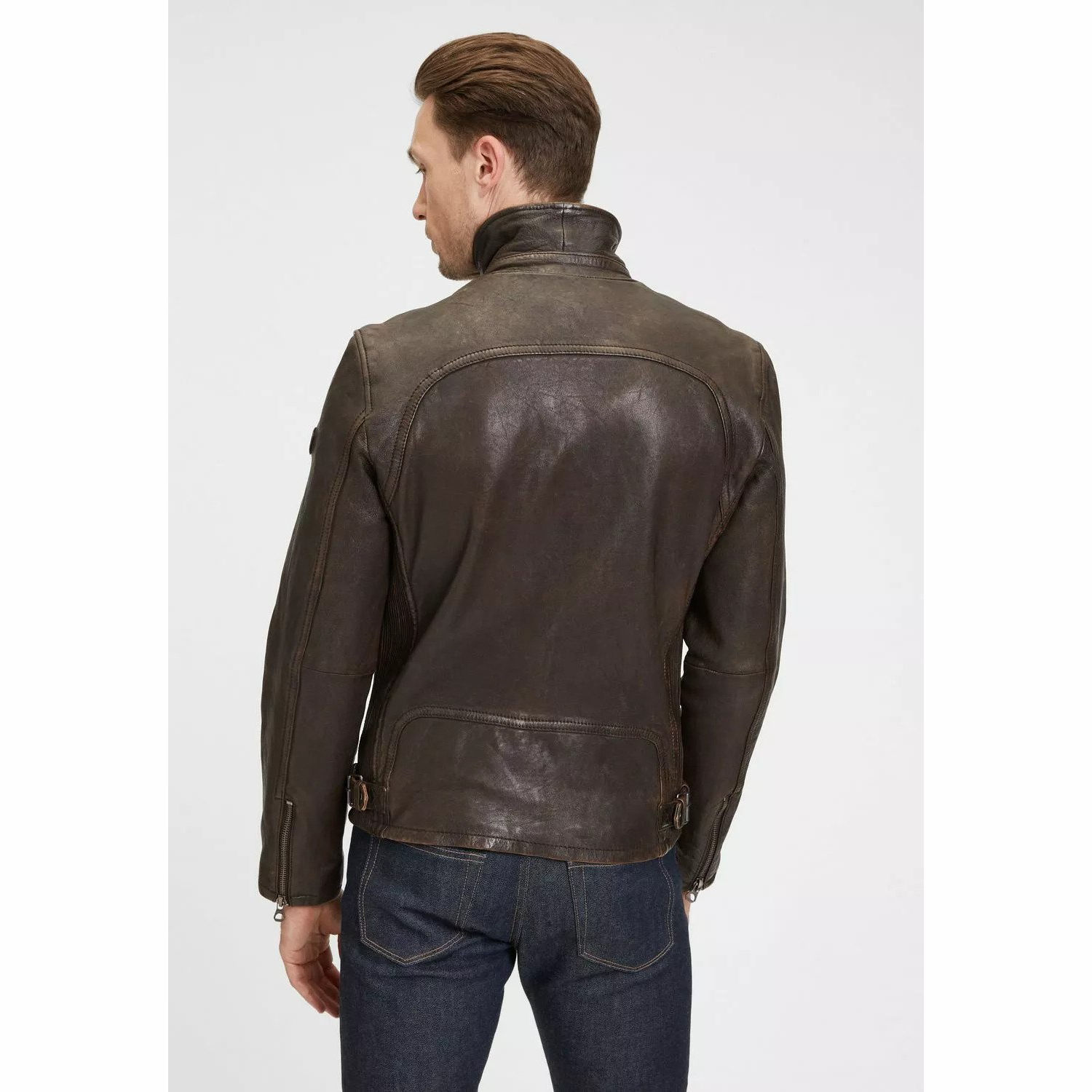 Geaca de Piele Barbati Gipsy Maro Vintage GMFendro SF LANTV – IMBRACAMINTE