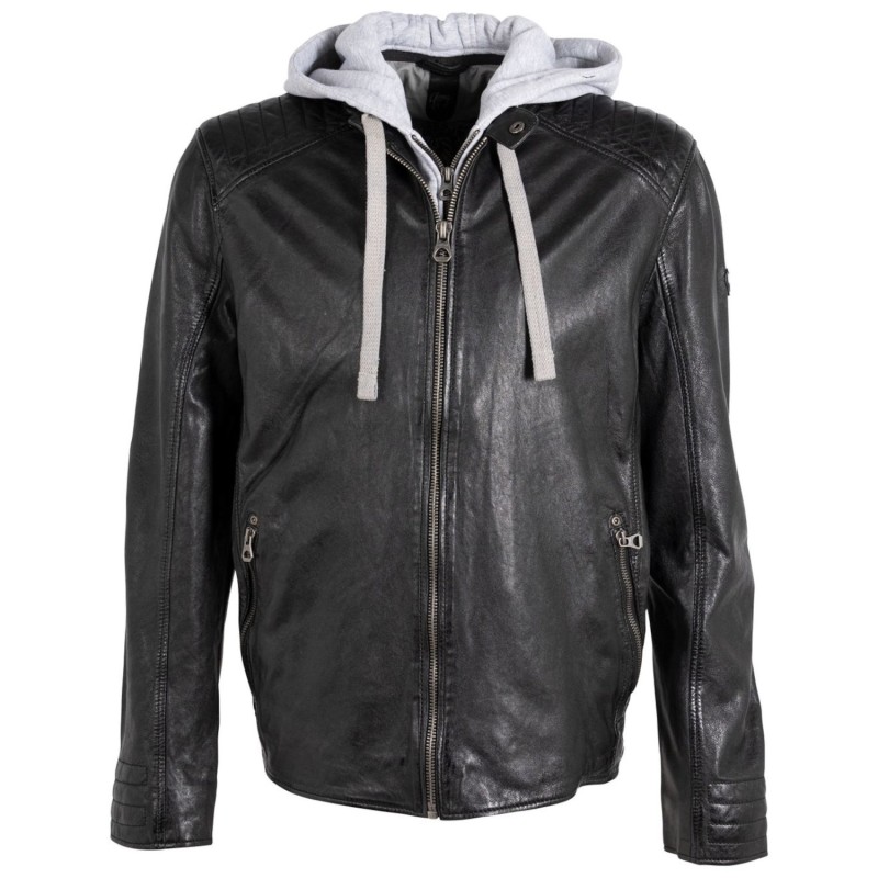 Geaca de Piele Barbati Gipsy Neagra GMFilio – IMBRACAMINTE