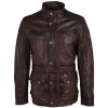 Geaca Lunga de Piele Barbati Gipsy Maro Inchis GMForth LATIMV Geaca Lunga de Piele Barbati Gipsy Maro Inchis GMForth LATIMV - readytowear.ro