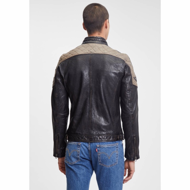 Geaca de Piele Barbati Gipsy Neagra GMGiel – Black Friday Geaca de Piele Barbati Gipsy Neagra GMGiel – Black Friday