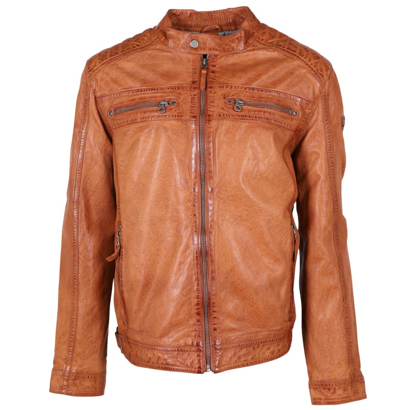 Geaca de Piele Barbati Gipsy Coniac GMGilian CF LONTV – IMBRACAMINTE Geaca de Piele Barbati Gipsy Coniac GMGilian CF LONTV – IMBRACAMINTE