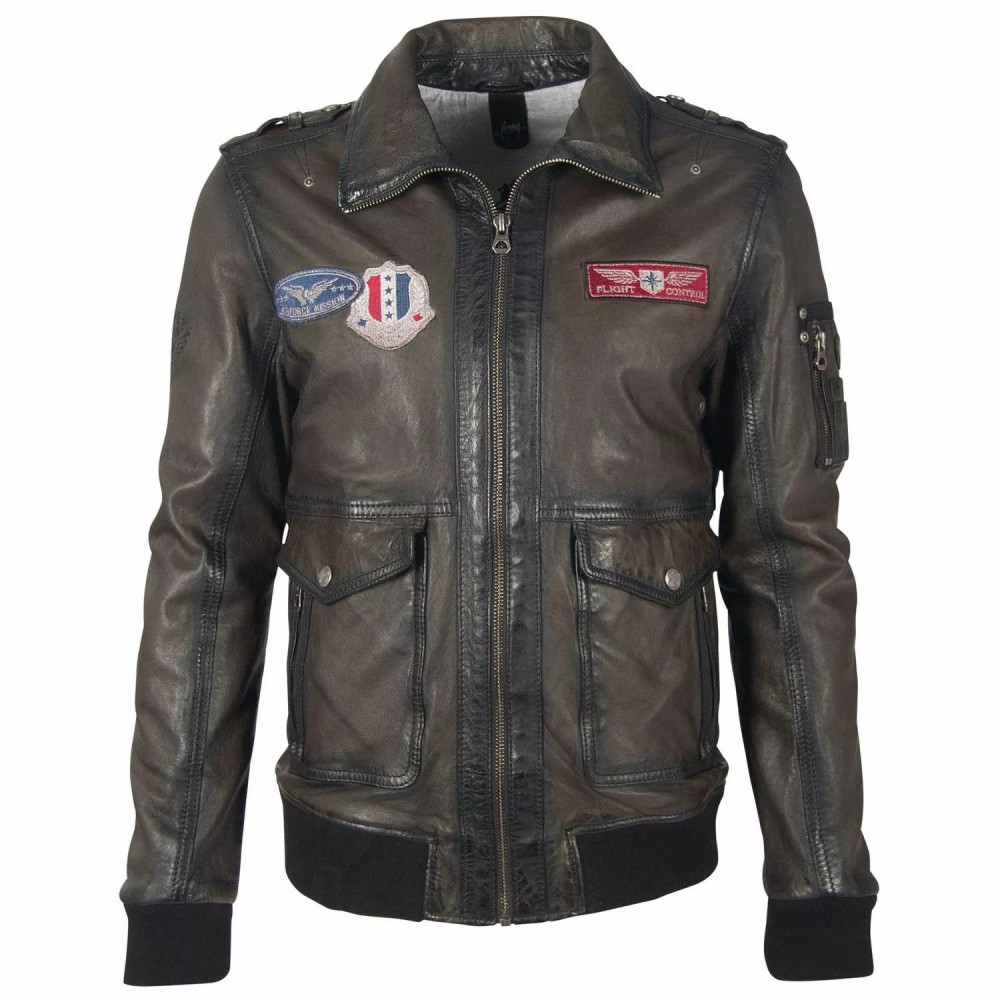 Geaca de Piele Barbati Gipsy Maro Antic GMGismo LAKAV Geaca de Piele Barbati Gipsy Maro Antic GMGismo LAKAV - readytowear.ro