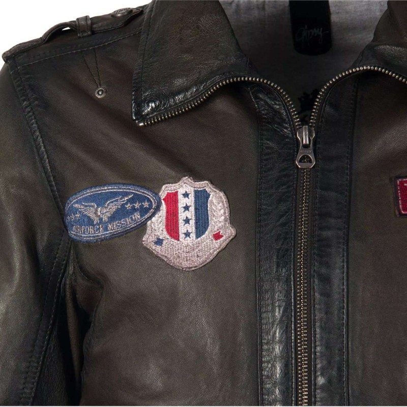 Geaca de Piele Barbati Gipsy Maro Antic GMGismo LAKAV – IMBRACAMINTE Geaca de Piele Barbati Gipsy Maro Antic GMGismo LAKAV – IMBRACAMINTE