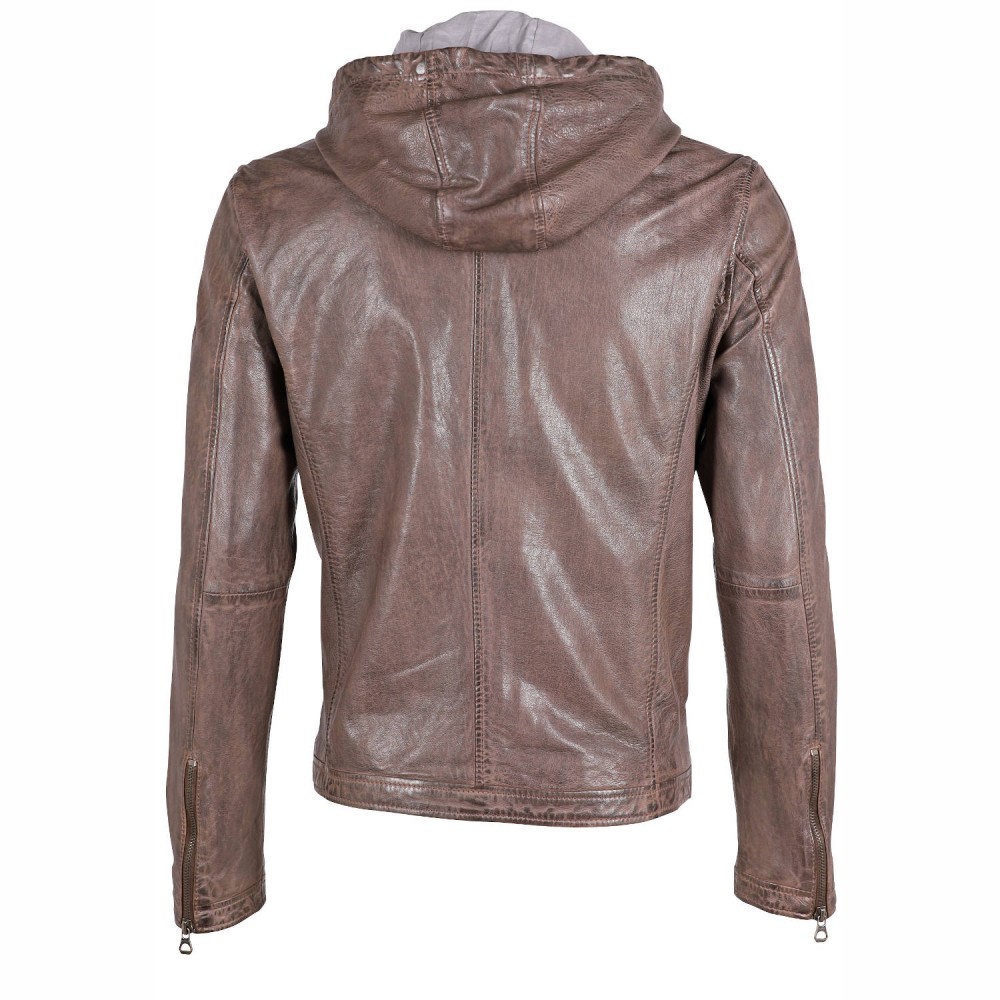 Geaca de Piele Barbati Gipsy Maro Inchis GMGlenno LAMAXV Geaca de Piele Barbati Gipsy Maro Inchis GMGlenno LAMAXV - readytowear.ro