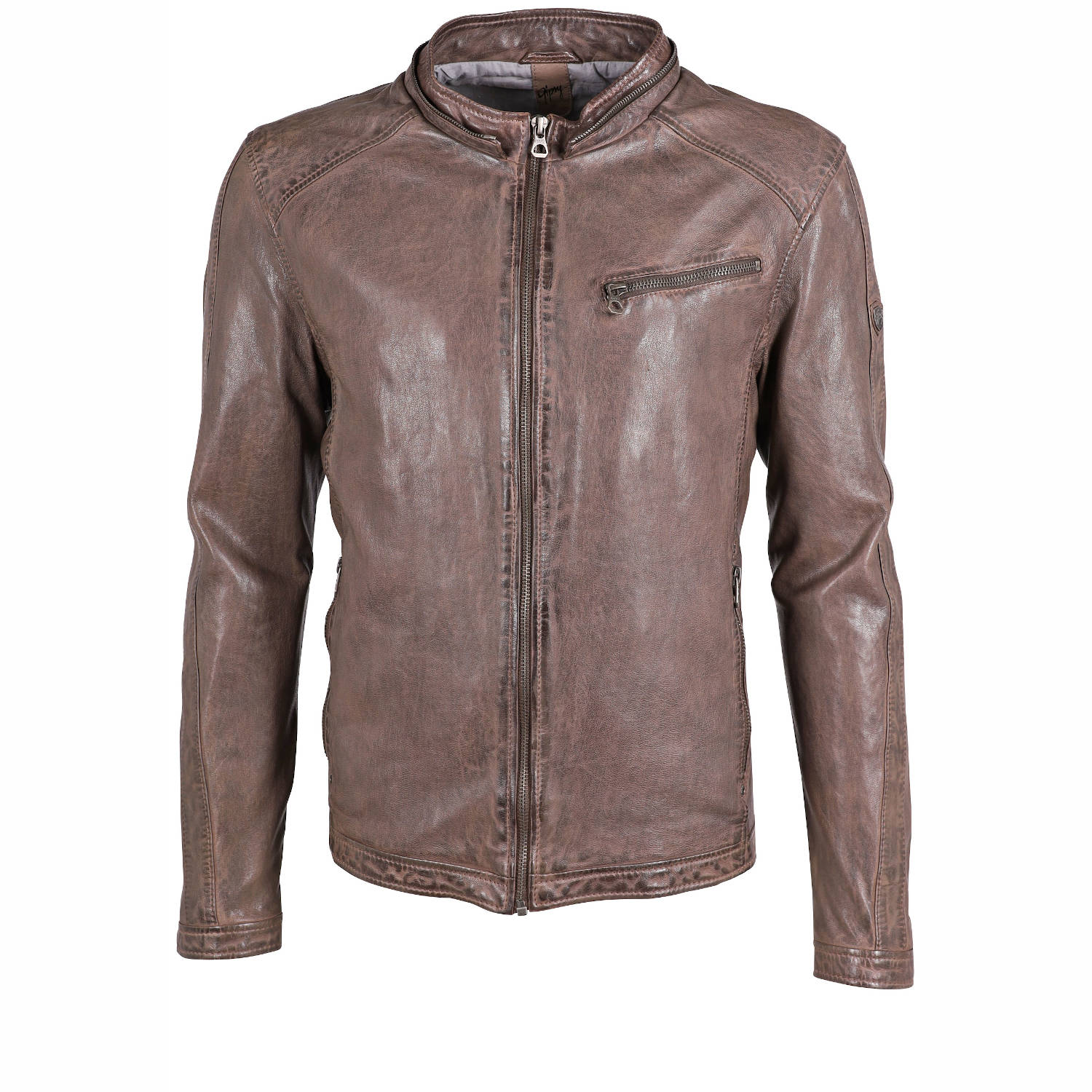 Geaca de Piele Barbati Gipsy Maro Inchis GMGlenno LAMAXV – IMBRACAMINTE