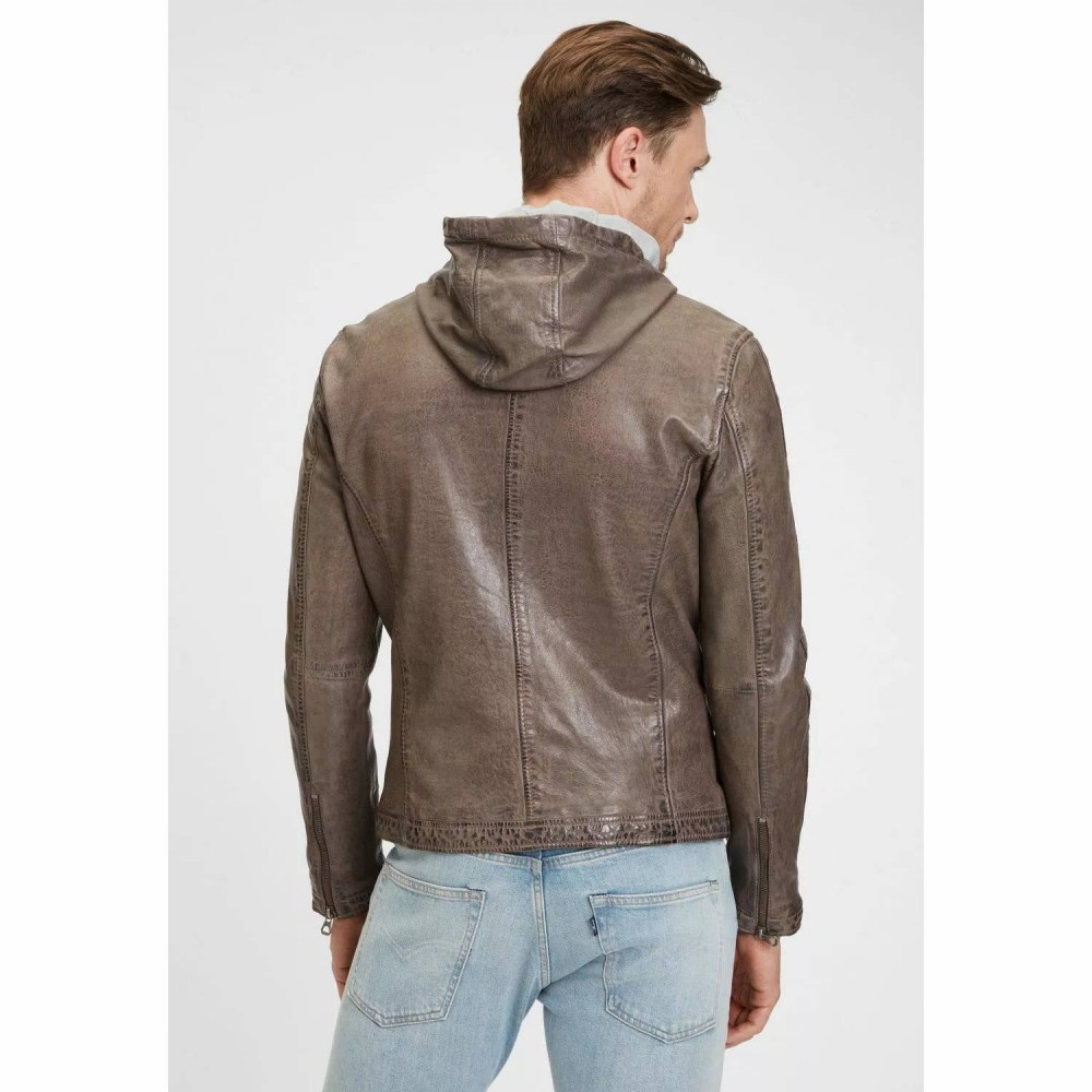 Geaca de Piele Barbati Gipsy Maro Inchis GMGlenno LAMAXV Geaca de Piele Barbati Gipsy Maro Inchis GMGlenno LAMAXV - readytowear.ro