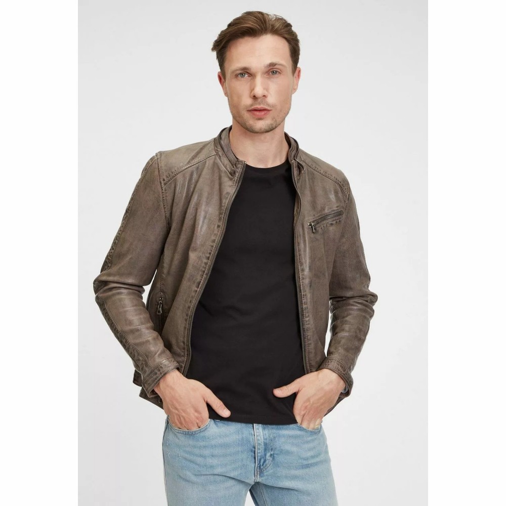 Geaca de Piele Barbati Gipsy Maro Inchis GMGlenno LAMAXV Geaca de Piele Barbati Gipsy Maro Inchis GMGlenno LAMAXV - readytowear.ro