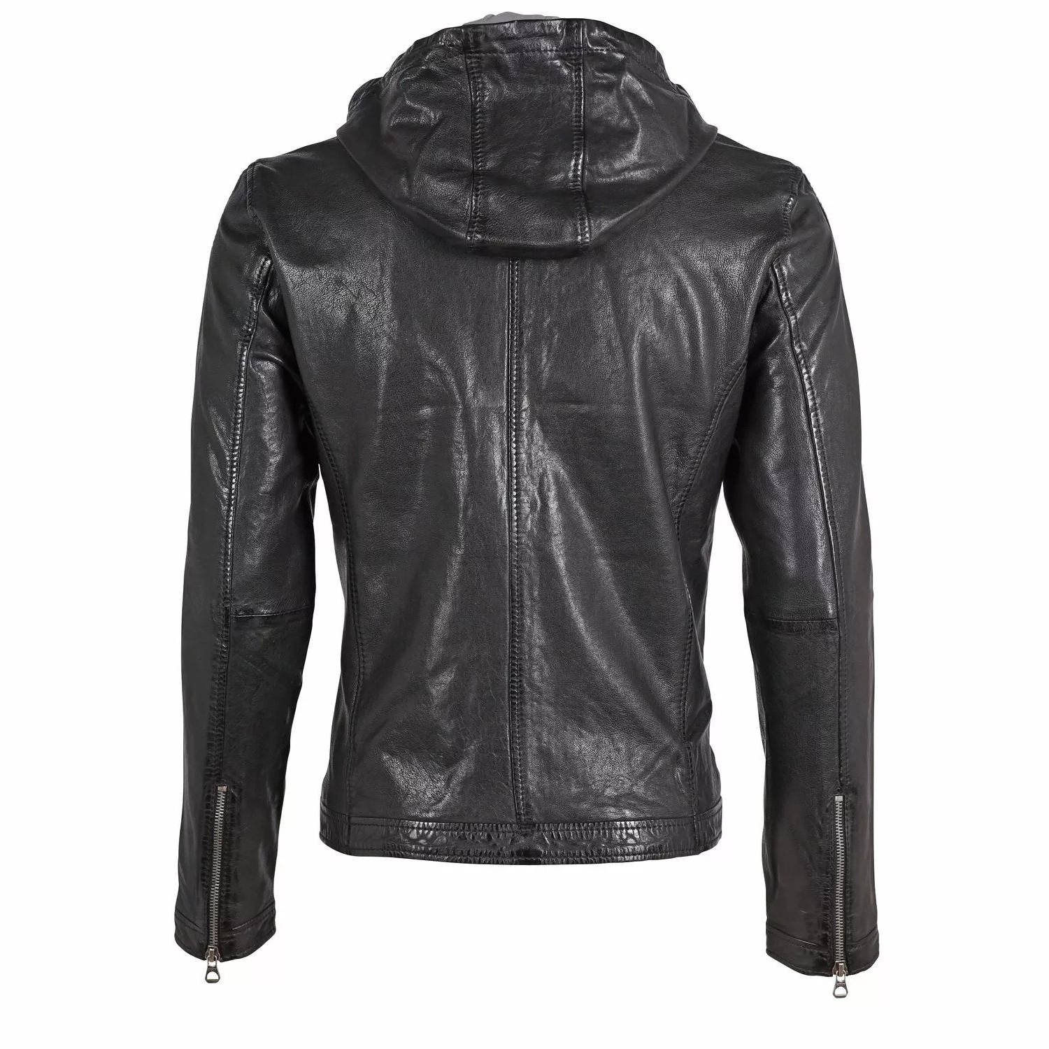 Geaca de Piele Barbati Gipsy Neagra GMGlenno LAMAXV – Black Friday