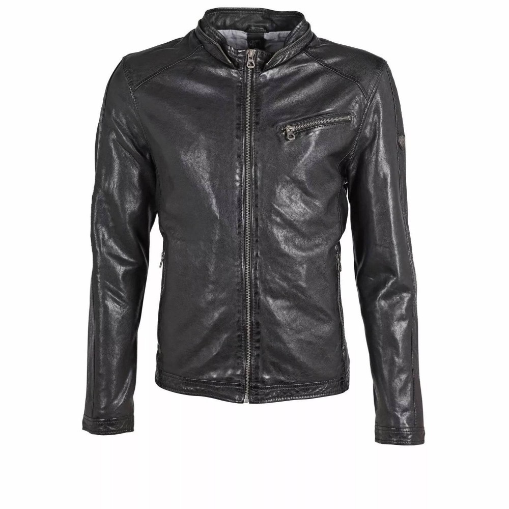 Geaca de Piele Barbati Gipsy Neagra GMGlenno LAMAXV Geaca de Piele Barbati Gipsy Neagra GMGlenno LAMAXV - readytowear.ro