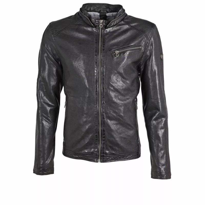 Geaca de Piele Barbati Gipsy Neagra GMGlenno LAMAXV – IMBRACAMINTE