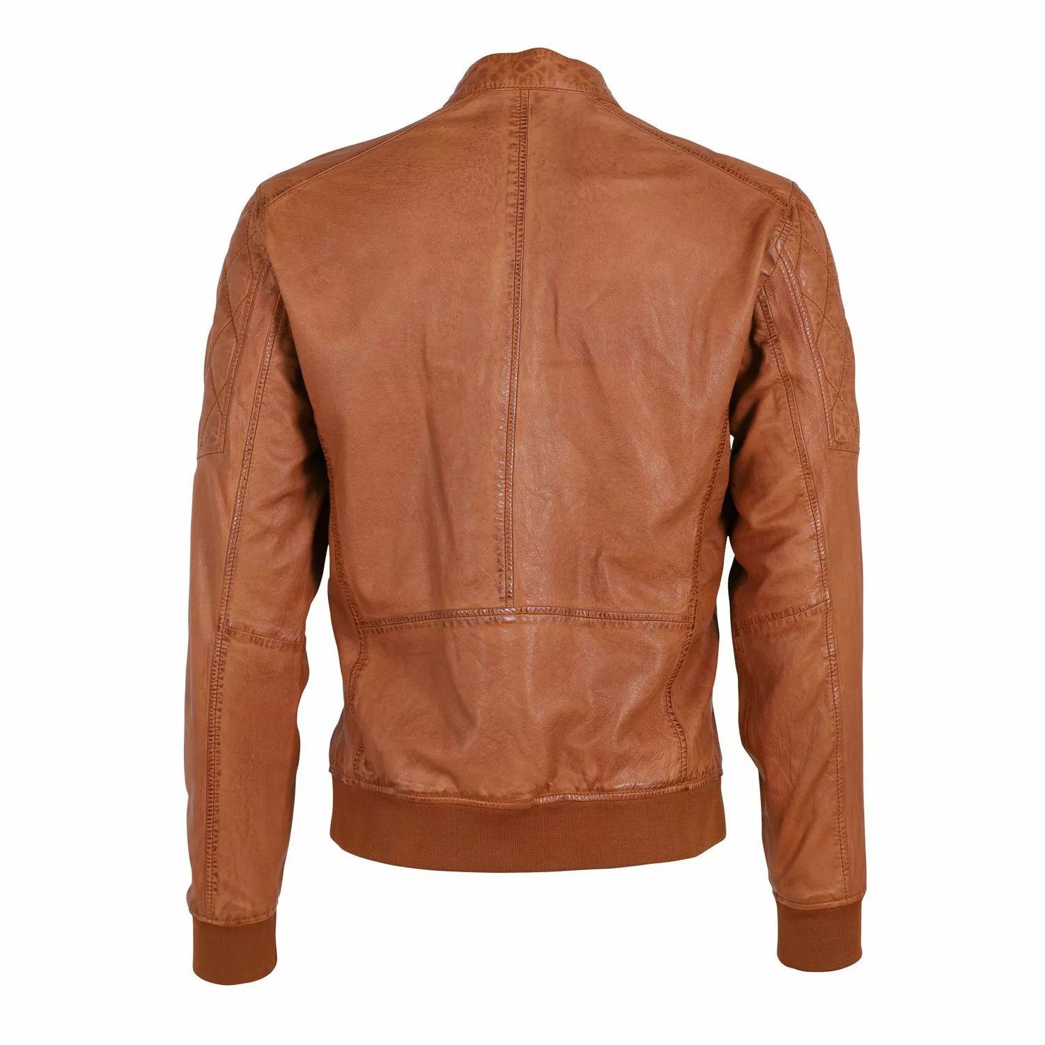 Geaca de Piele Barbati Gipsy Coniac GMGradie LDRV – IMBRACAMINTE