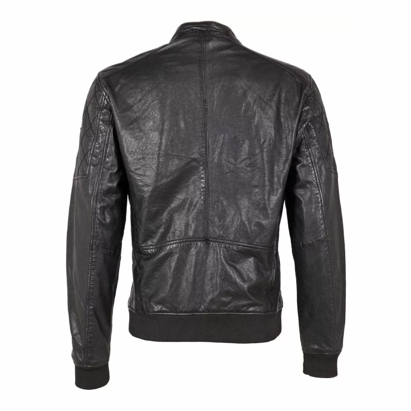 Geaca de Piele Barbati Gipsy Neagra GMGradie LDRV – IMBRACAMINTE