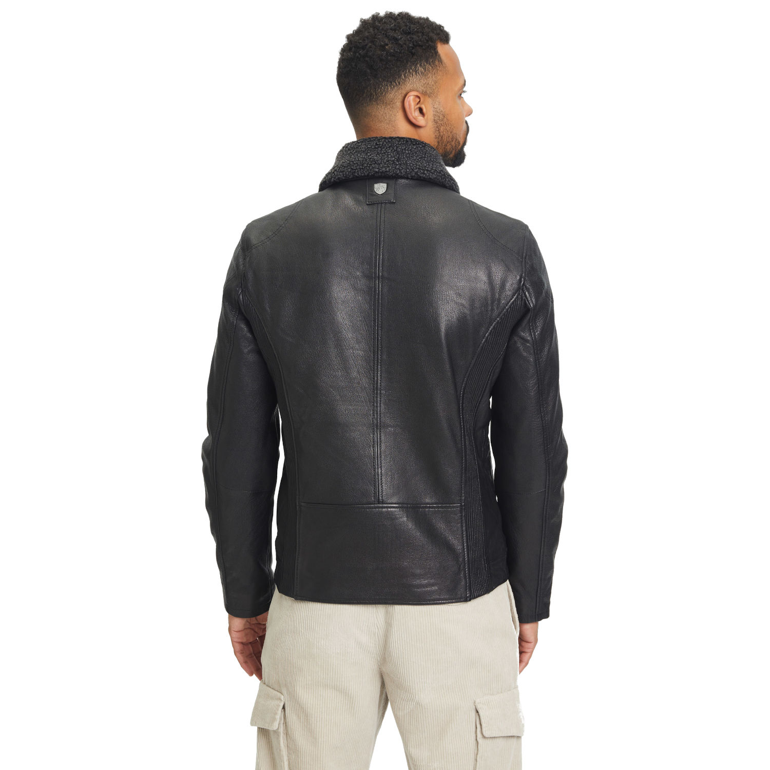 Geaca de Iarna din Piele Barbati Gipsy Neagra GMGrover – Black Friday