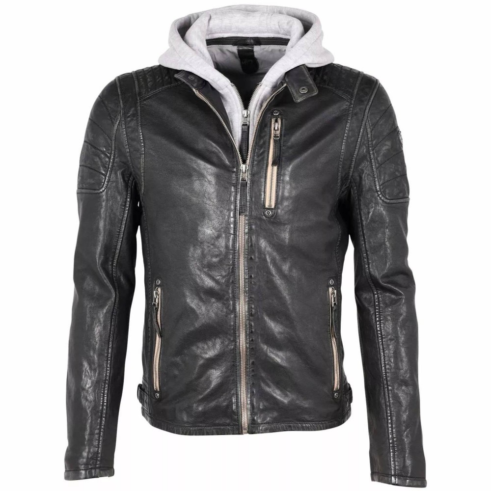 Geaca de Piele Barbati Gipsy Neagra GMHanyo SF LABAGV Geaca de Piele Barbati Gipsy Neagra GMHanyo SF LABAGV - readytowear.ro