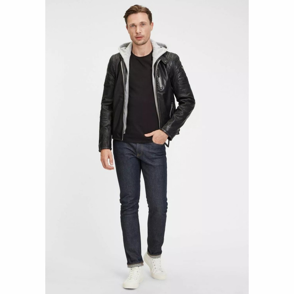 Geaca de Piele Barbati Gipsy Neagra GMHanyo SF LABAGV Geaca de Piele Barbati Gipsy Neagra GMHanyo SF LABAGV - readytowear.ro