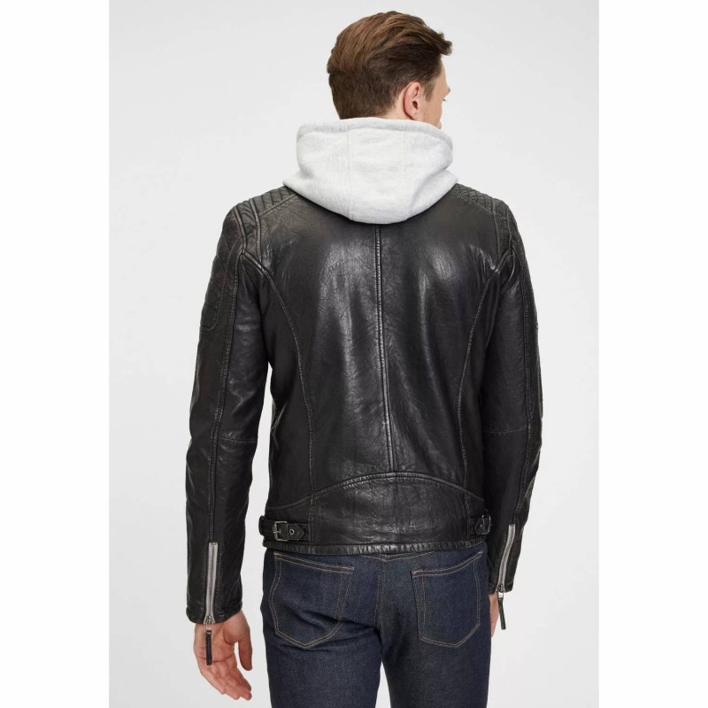 Geaca de Piele Barbati Gipsy Neagra GMHanyo SF LABAGV – IMBRACAMINTE