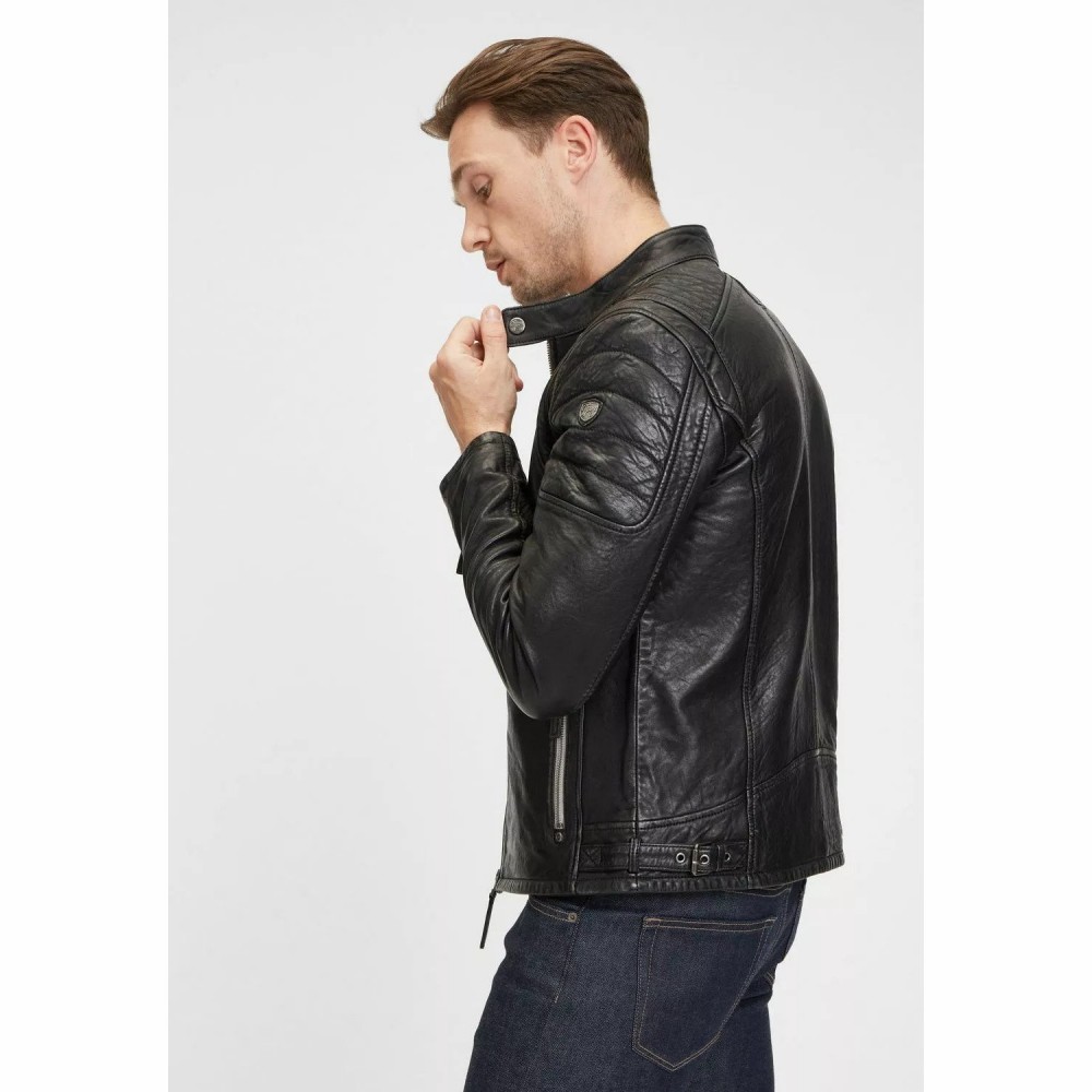 Geaca de Piele Barbati Gipsy Neagra GMHanyo SF LABAGV Geaca de Piele Barbati Gipsy Neagra GMHanyo SF LABAGV - readytowear.ro