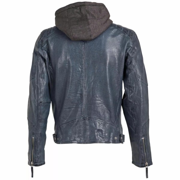 Geaca de Piele Barbati Gipsy Bleumarin GMHenno LAMAXV – Black Friday — fotografia 2