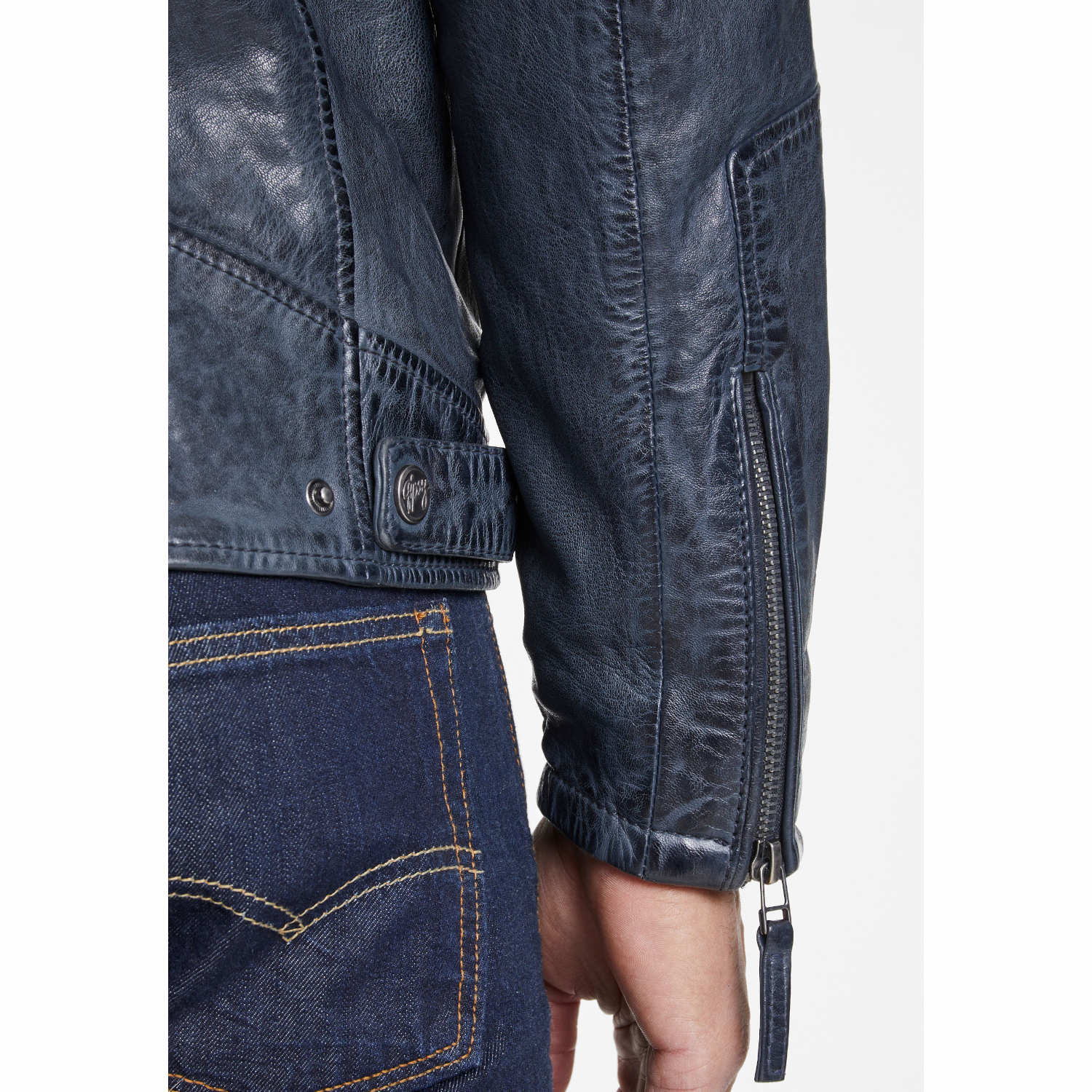 Geaca de Piele Barbati Gipsy Bleumarin GMHenno LAMAXV – Black Friday Geaca de Piele Barbati Gipsy Bleumarin GMHenno LAMAXV – Black Friday