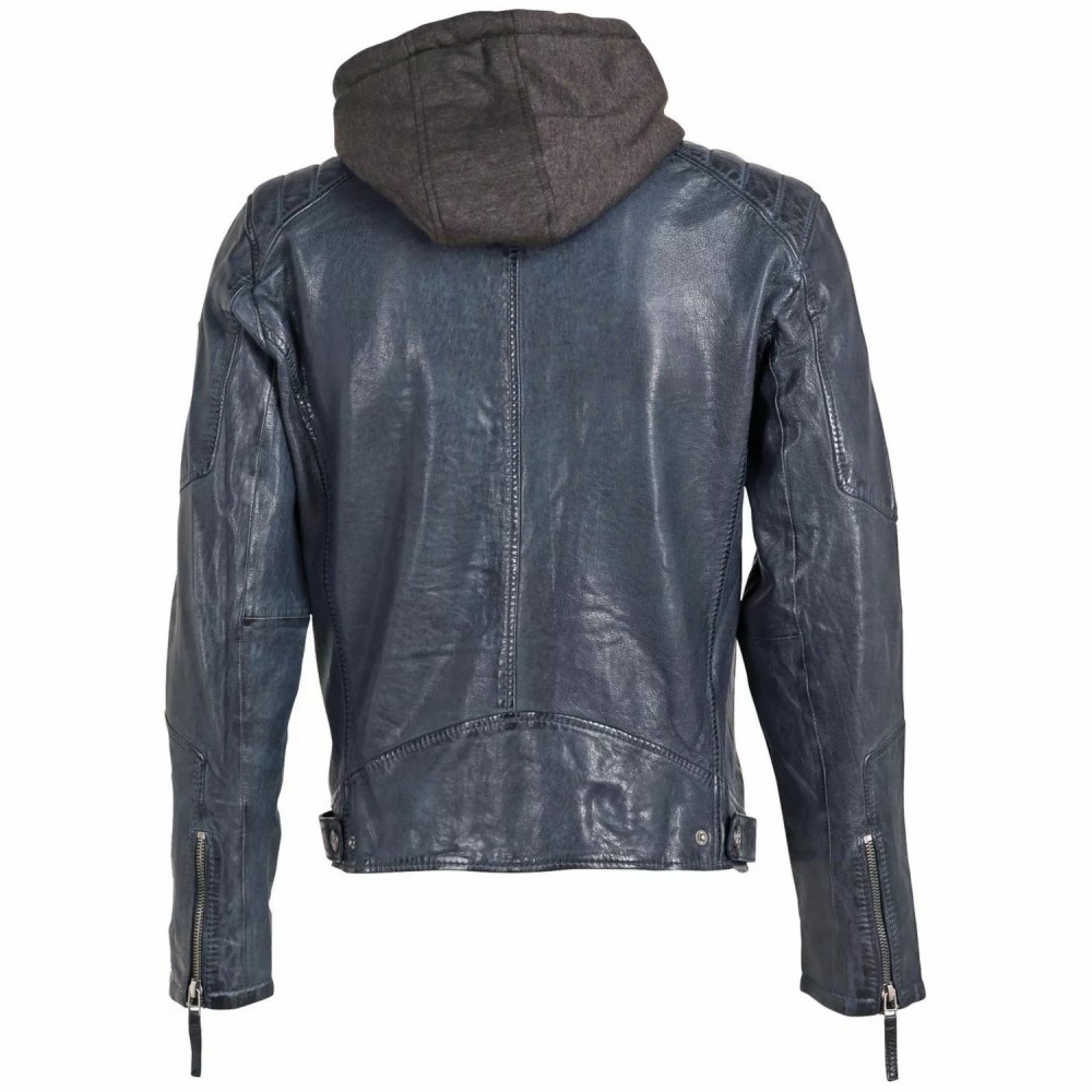 Geaca de Piele Barbati Gipsy Bleumarin GMHenno LAMAXV Geaca de Piele Barbati Gipsy Bleumarin GMHenno LAMAXV - readytowear.ro