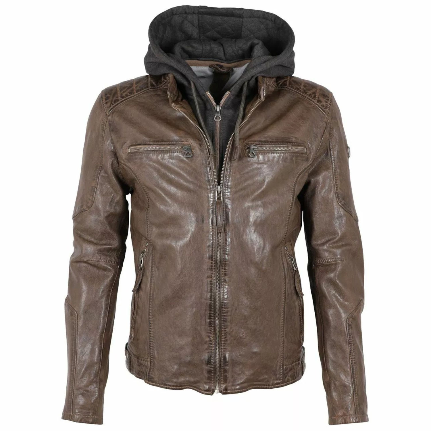 Geaca de Piele Barbati Gipsy Maro Inchis GMHenno LAMAXV – IMBRACAMINTE Geaca de Piele Barbati Gipsy Maro Inchis GMHenno LAMAXV – IMBRACAMINTE