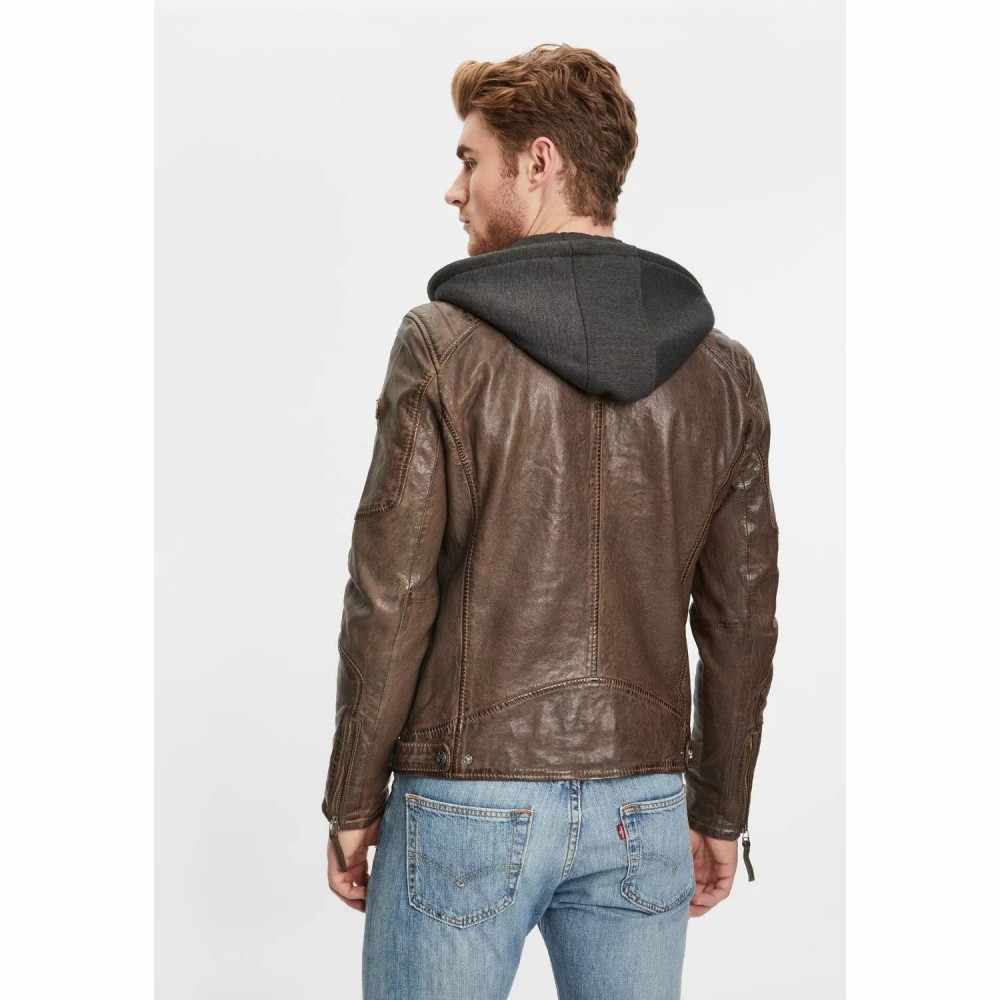 Geaca de Piele Barbati Gipsy Maro Inchis GMHenno LAMAXV Geaca de Piele Barbati Gipsy Maro Inchis GMHenno LAMAXV - readytowear.ro