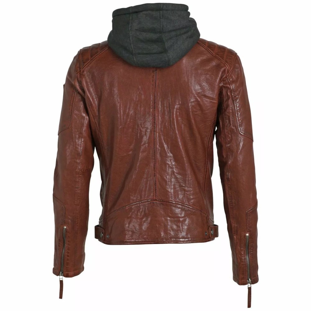 Geaca de Piele Barbati Gipsy Maro Rosiatic GMHenno Geaca de Piele Barbati Gipsy Maro Rosiatic GMHenno - readytowear.ro