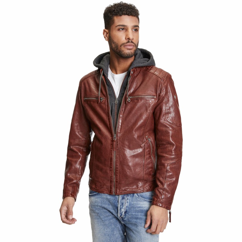 Geaca de Piele Barbati Gipsy Maro Rosiatic GMHenno – IMBRACAMINTE