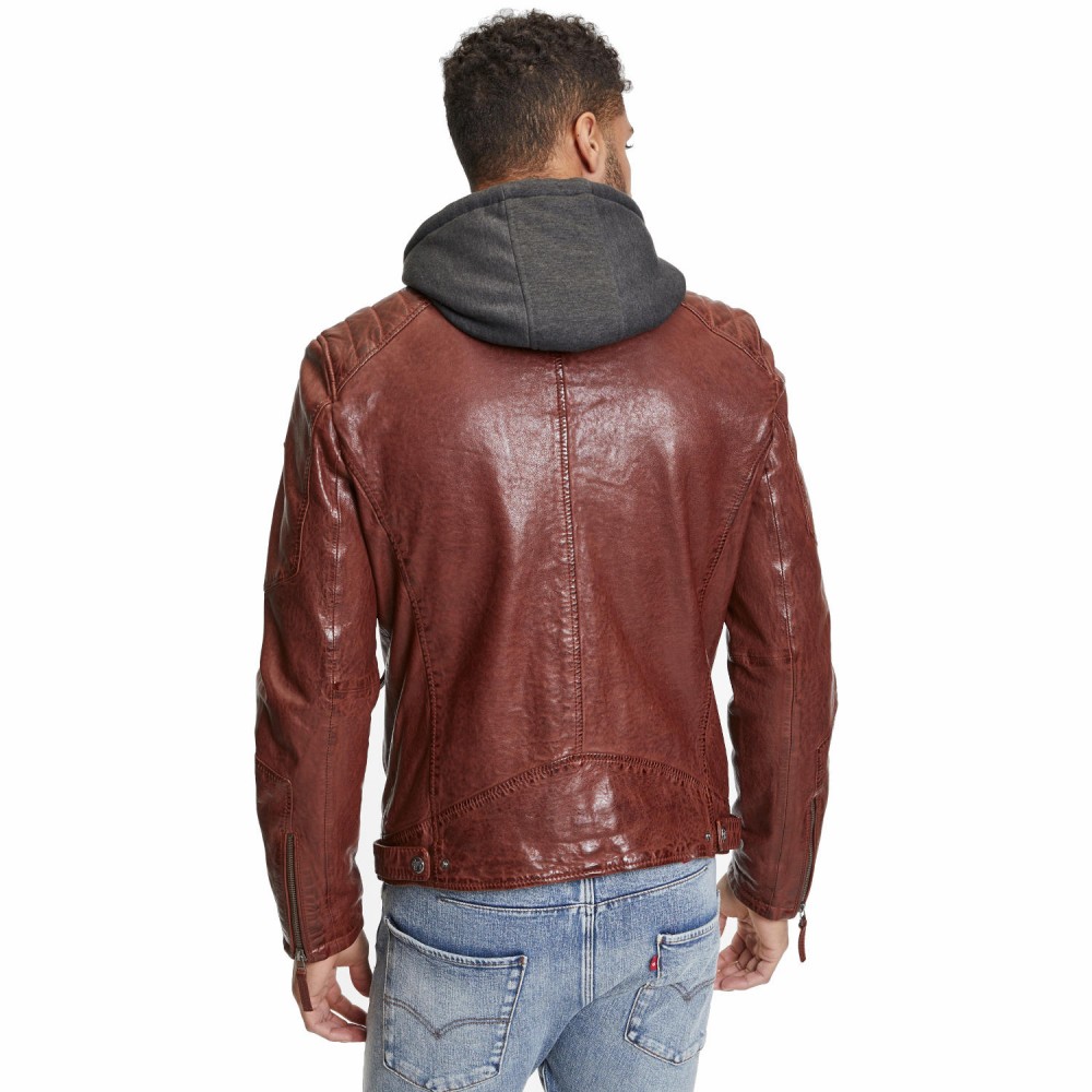 Geaca de Piele Barbati Gipsy Maro Rosiatic GMHenno Geaca de Piele Barbati Gipsy Maro Rosiatic GMHenno - readytowear.ro