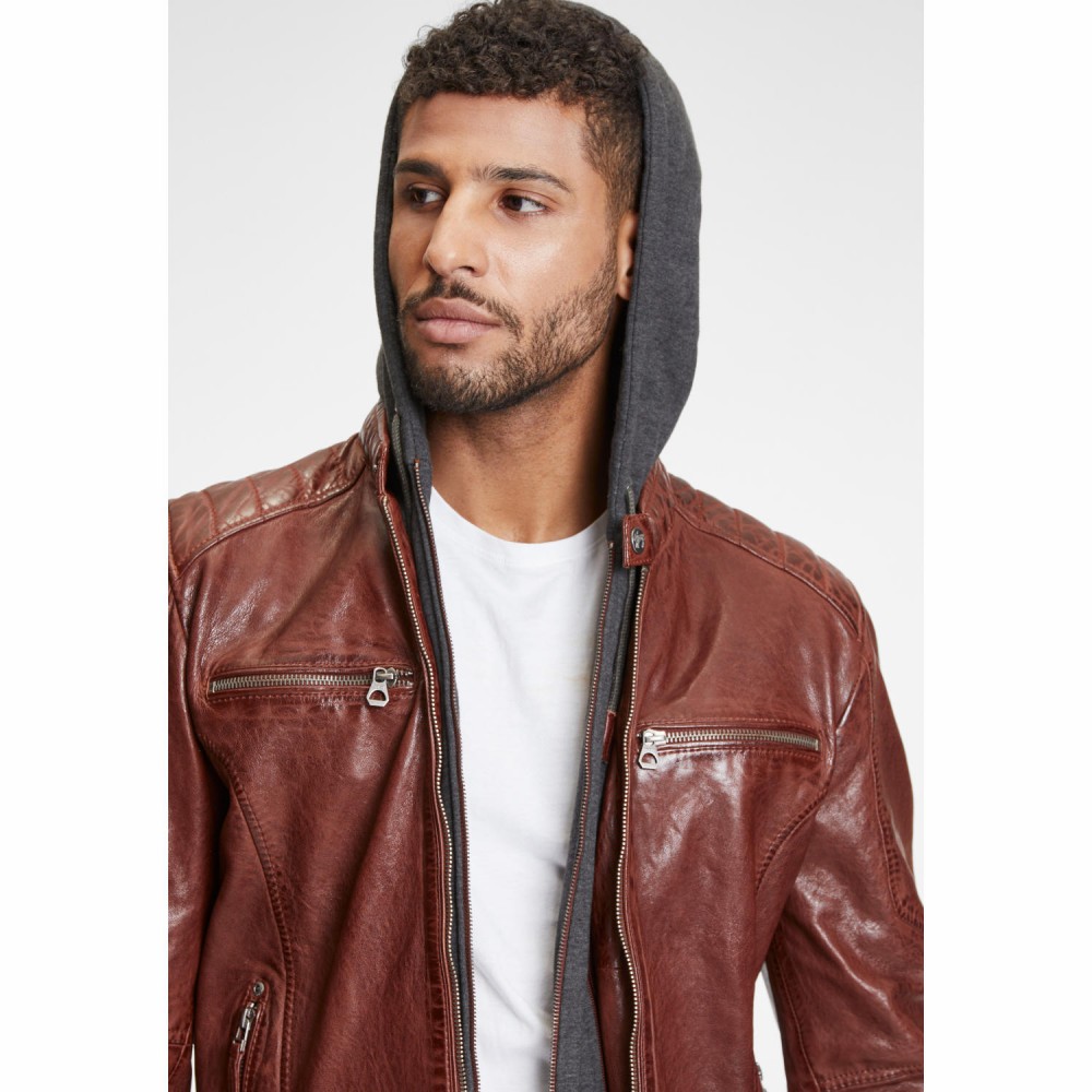 Geaca de Piele Barbati Gipsy Maro Rosiatic GMHenno Geaca de Piele Barbati Gipsy Maro Rosiatic GMHenno - readytowear.ro