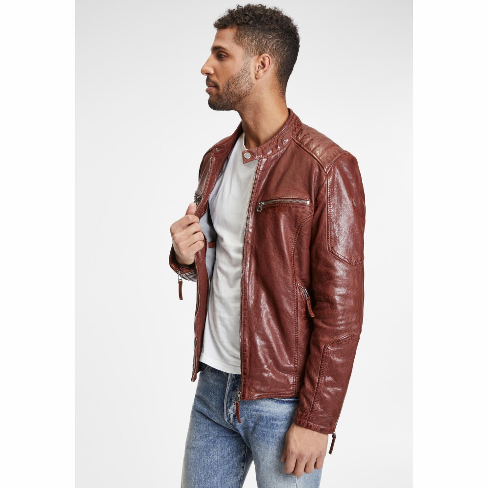 Geaca de Piele Barbati Gipsy Maro Rosiatic GMHenno Geaca de Piele Barbati Gipsy Maro Rosiatic GMHenno - readytowear.ro
