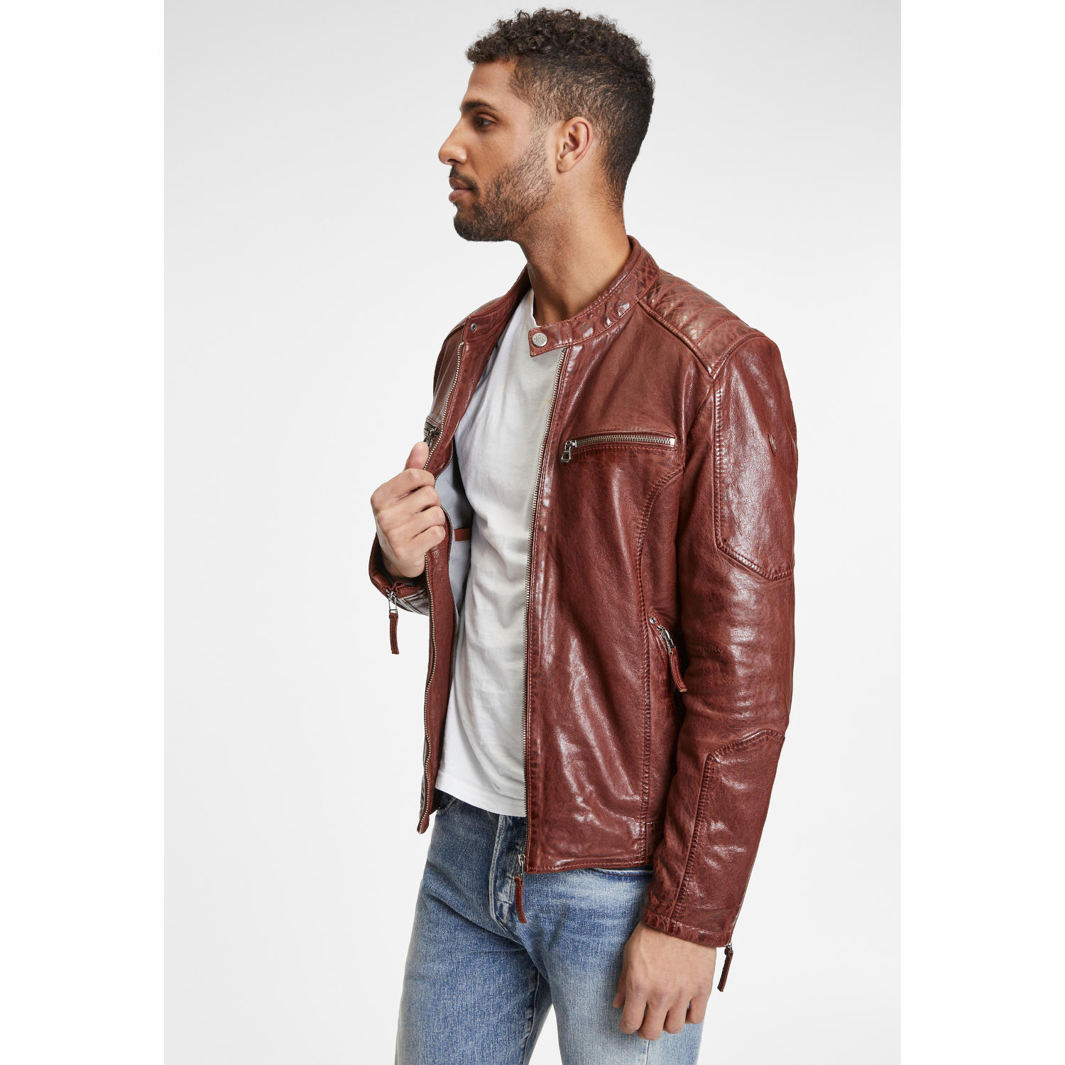 Geaca de Piele Barbati Gipsy Maro Rosiatic GMHenno – IMBRACAMINTE