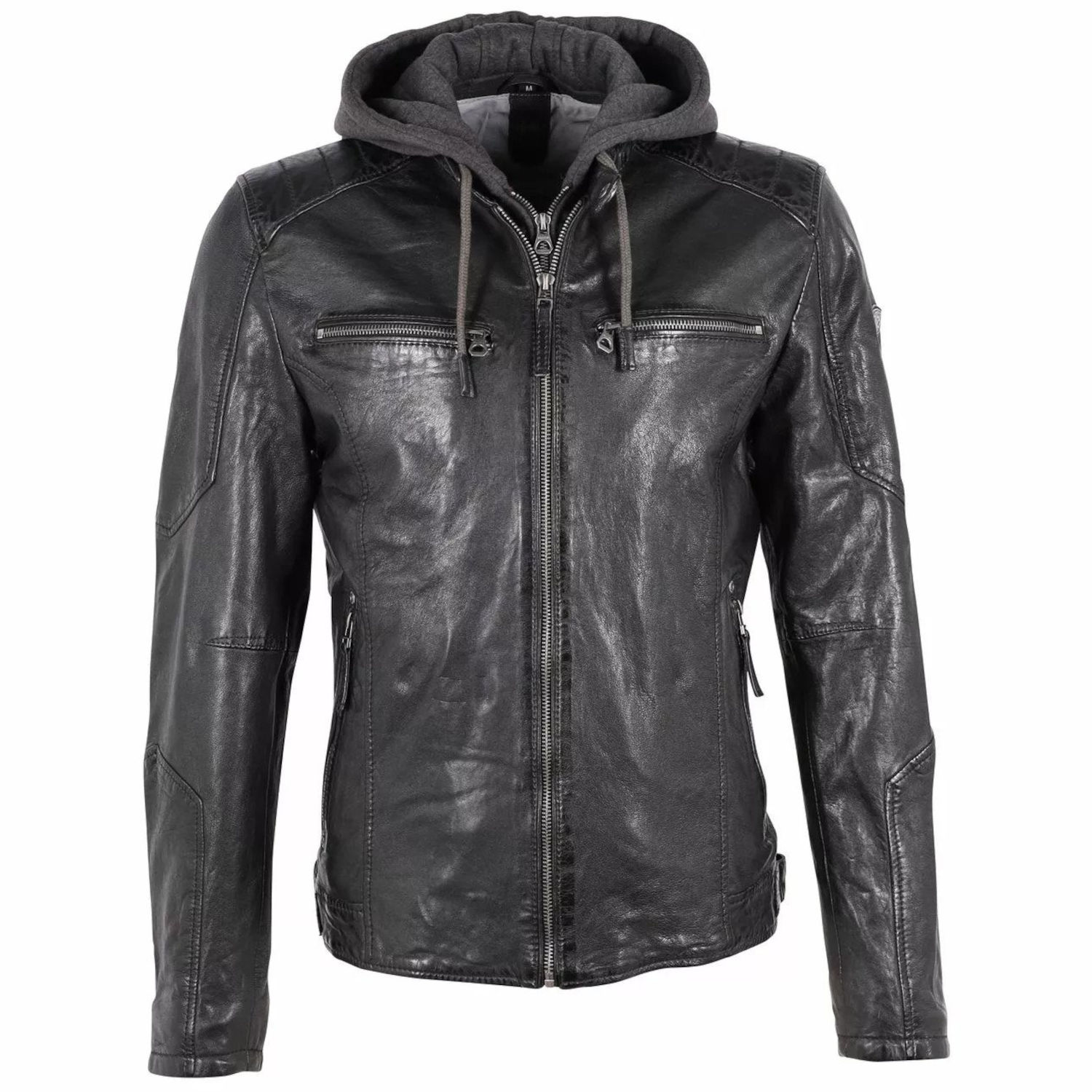 Geaca de Piele Barbati Gipsy Neagra GMHenno – IMBRACAMINTE