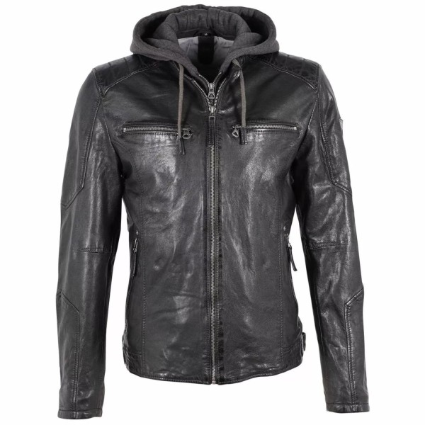 Geaca de Piele Barbati Gipsy Neagra GMHenno – IMBRACAMINTE — fotografia 1