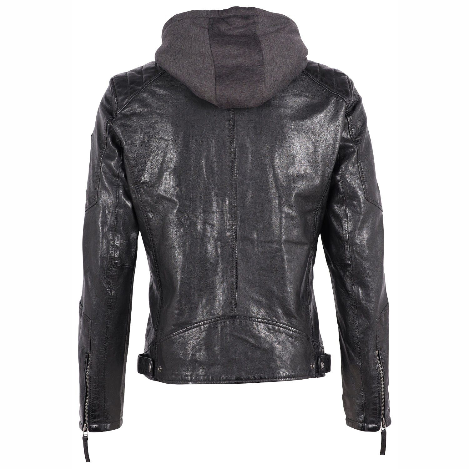 Geaca de Piele Barbati Gipsy Neagra GMHenno – IMBRACAMINTE