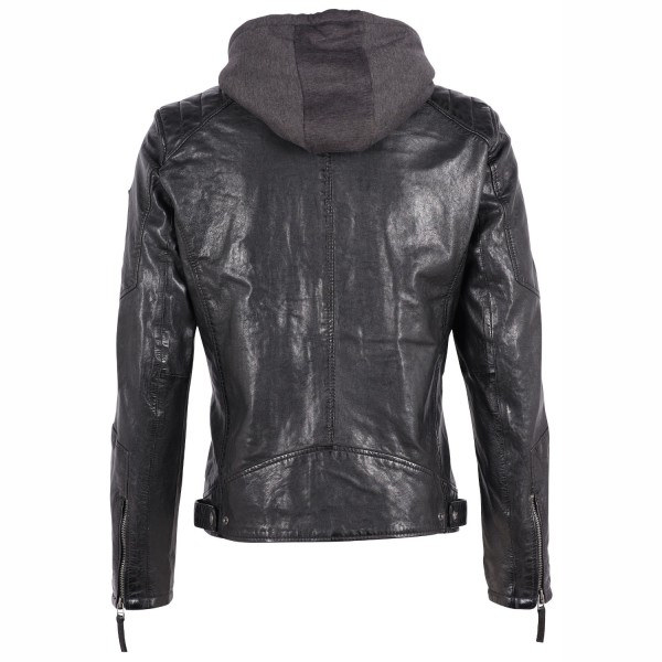 Geaca de Piele Barbati Gipsy Neagra GMHenno – IMBRACAMINTE — fotografia 2