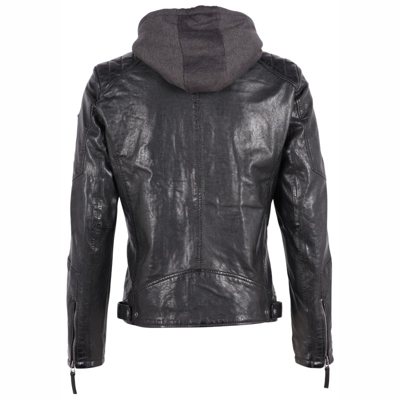 Geaca de Piele Barbati Gipsy Neagra GMHenno – IMBRACAMINTE
