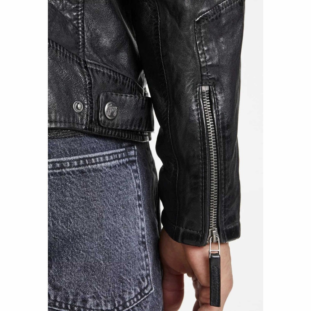 Geaca de Piele Barbati Gipsy Neagra GMHenno Geaca de Piele Barbati Gipsy Neagra GMHenno - readytowear.ro
