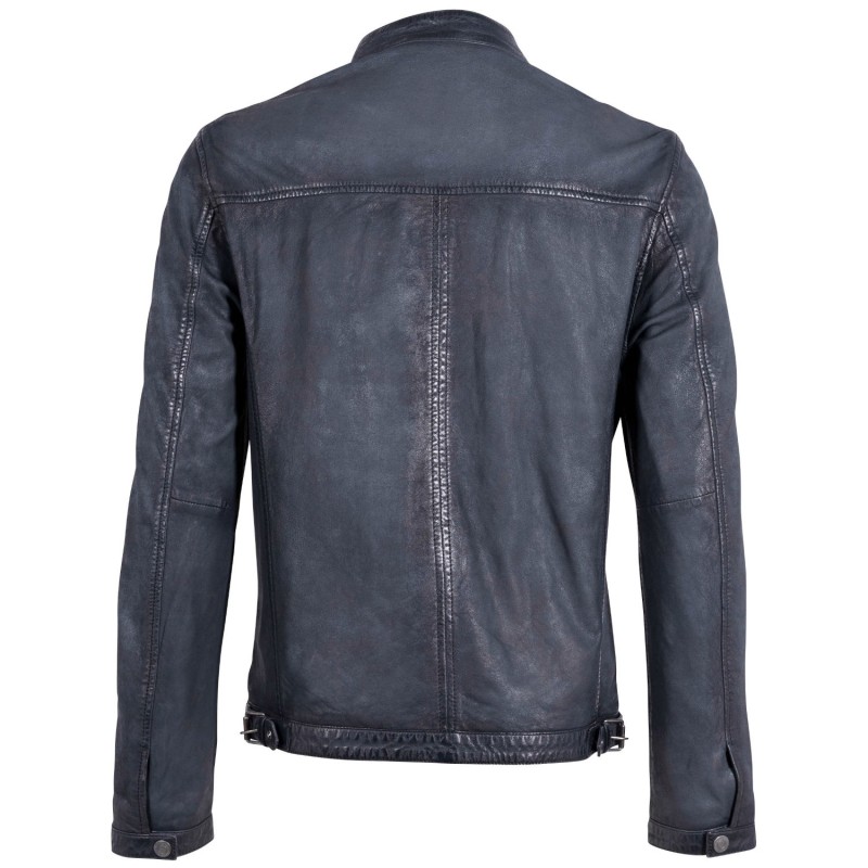 Geaca de Piele Barbati Gipsy Bleumarin GMHiet – IMBRACAMINTE