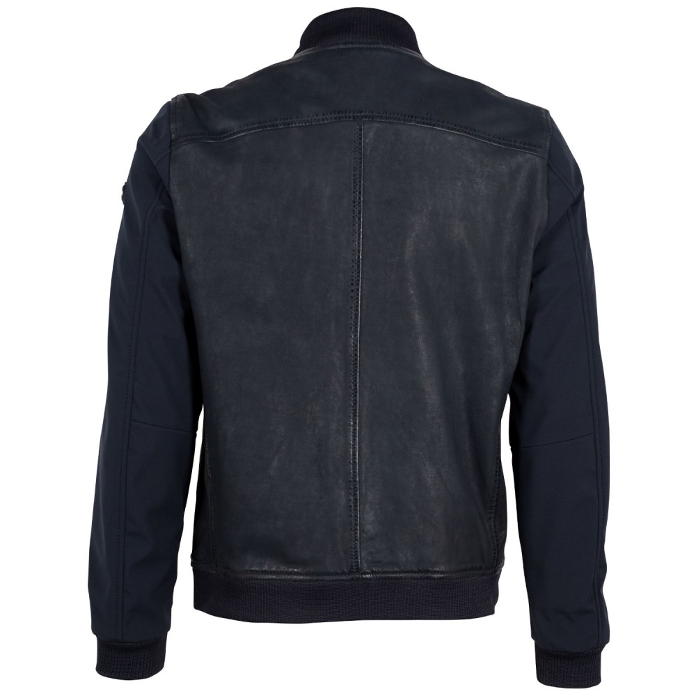 Geaca de Piele Barbati Gipsy Albastra GMHorizan Geaca de Piele Barbati Gipsy Albastra GMHorizan - readytowear.ro