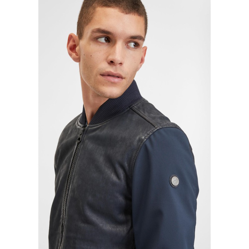 Geaca de Piele Barbati Gipsy Albastra GMHorizan – IMBRACAMINTE Geaca de Piele Barbati Gipsy Albastra GMHorizan – IMBRACAMINTE