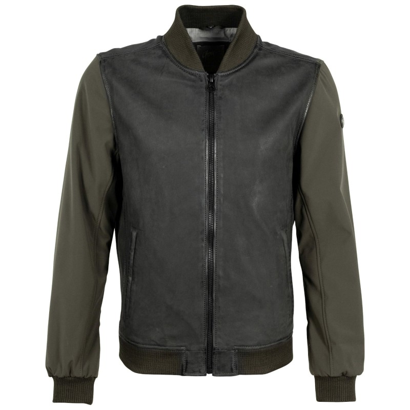 Geaca de Piele Barbati Gipsy Olive GMHorizan – IMBRACAMINTE